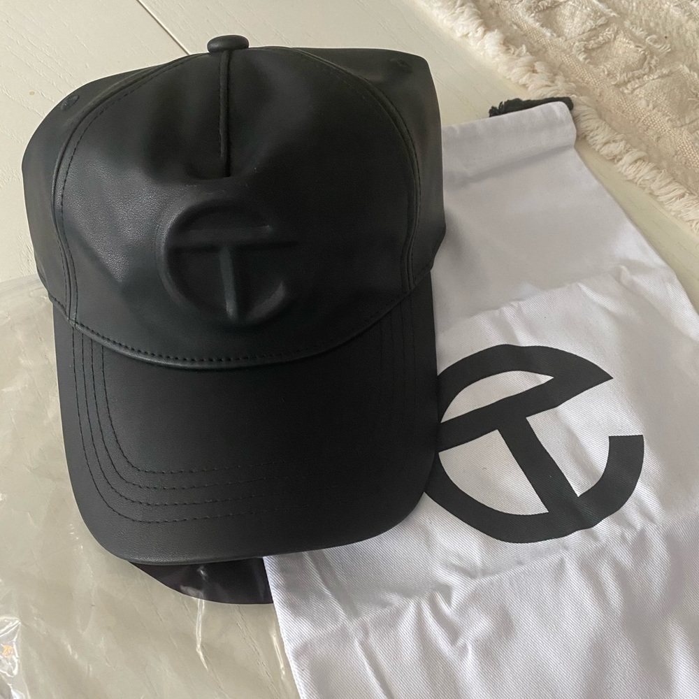 Telfar Logo Embossed Hat — Black